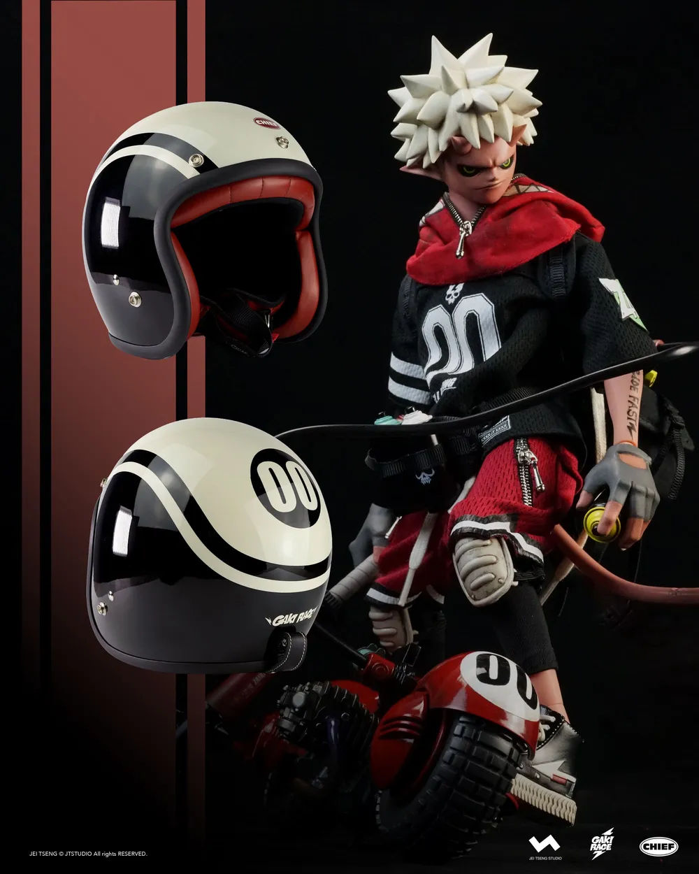 Chief x GAKI RACE - Hell Yeah 00 Zaiki Helmet 2