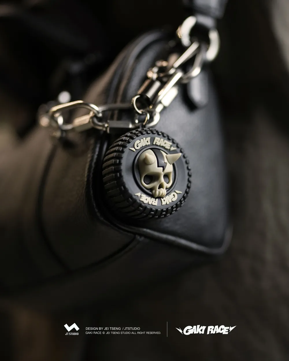 GAKIRACE© - Skull Tire Charm 2