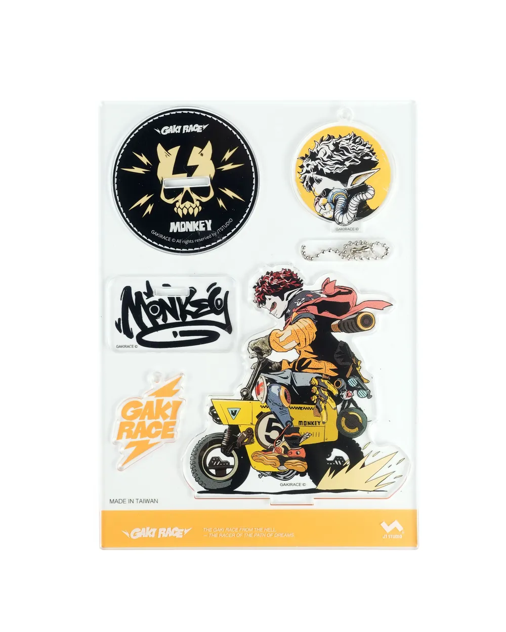 GAKIRACE ©Monkey - Acrylic Keychain set 2