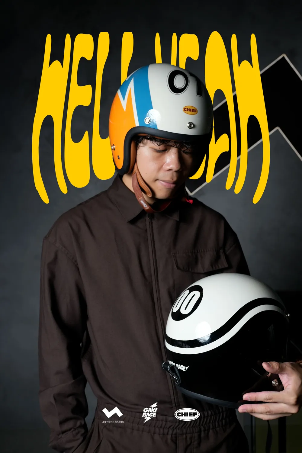 Chief x GAKI RACE - Hell Yeah 01 KOZA Helmet 6