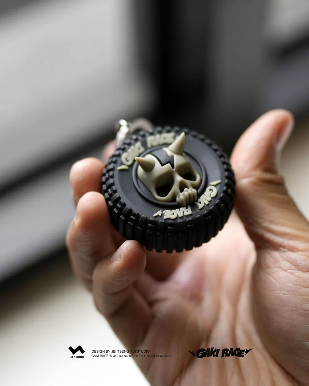 GAKIRACE© - Skull Tire Charm 3
