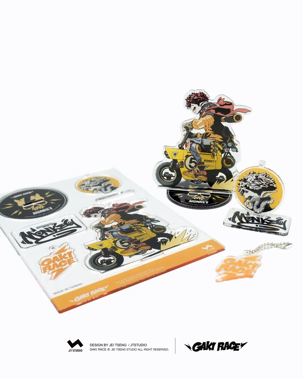 GAKIRACE ©Monkey - Acrylic Keychain set 3