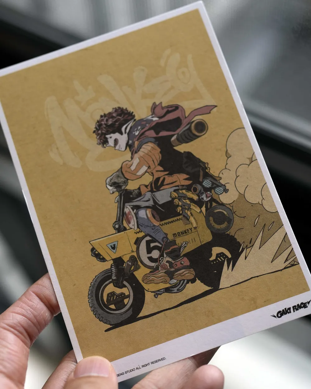 GAKIRACE ©Monkey - Postcard 3