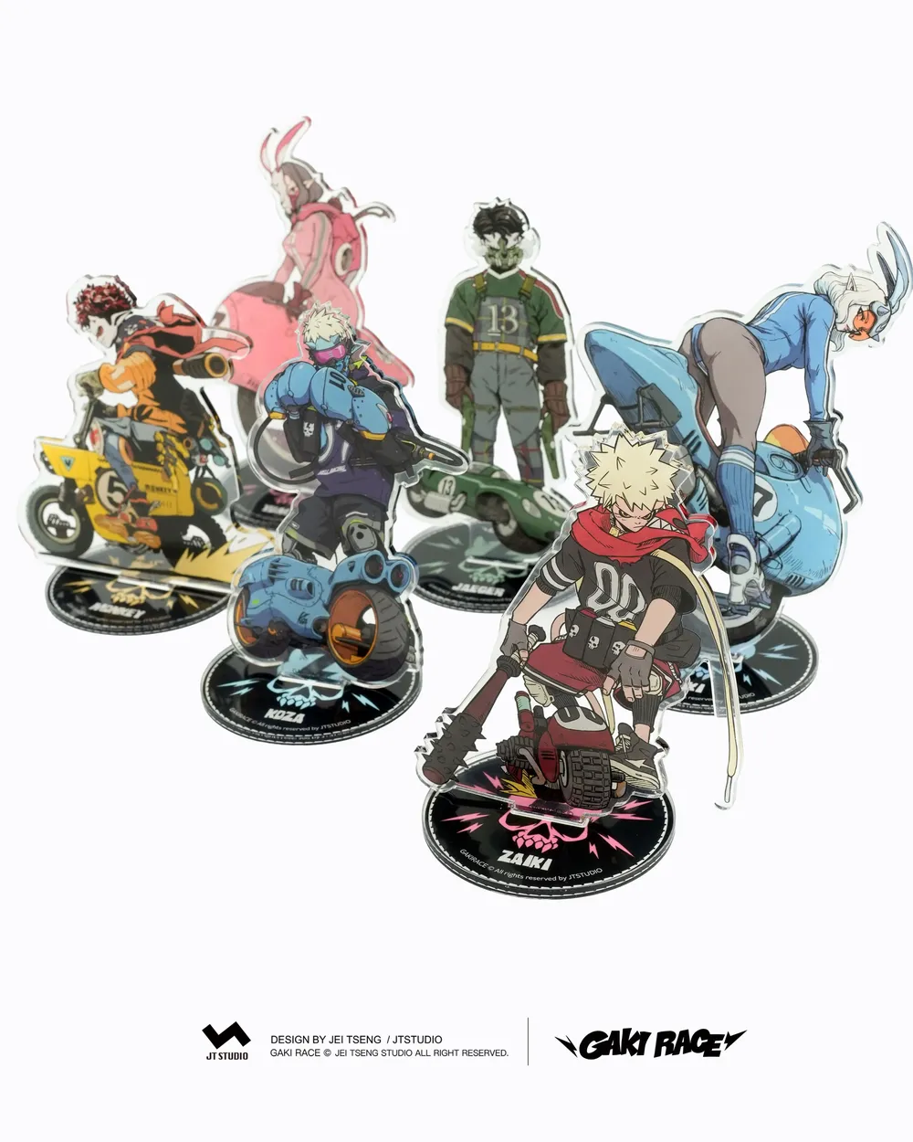 GAKIRACE ©Monkey - Acrylic Keychain set 6
